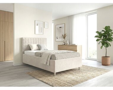 Čalouněná postel s úložným prostorem a roštem Belarona, 120x200 Čalouněná postel s úložným prostorem a roštem Belarona, 120x200