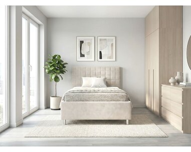 Čalouněná postel s úložným prostorem a roštem Belarona, 120x200 Čalouněná postel s úložným prostorem a roštem Belarona, 120x200