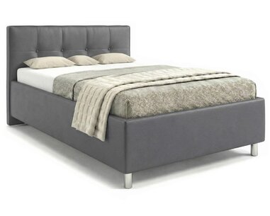 Čalouněná postel s úložným prostorem Crissy, 120x200, tmavě šedá Čalouněná postel s úložným prostorem Crissy, 120x200, tmavě šedá