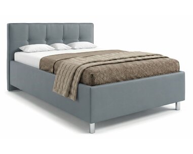 Čalouněná postel s úložným prostorem Crissy, 120x200, světle šedá Čalouněná postel s úložným prostorem Crissy, 120x200, světle šedá