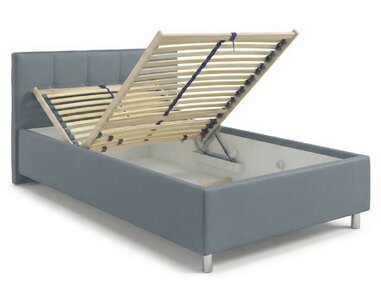 Čalouněná postel s úložným prostorem Crissy, 120x200, světle šedá Čalouněná postel s úložným prostorem Crissy, 120x200, světle šedá