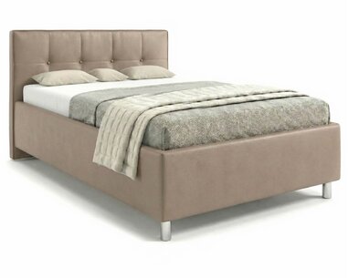 Čalouněná postel s úložným prostorem Crissy 120x200 hnědošedá Čalouněná postel s úložným prostorem Crissy 120x200 hnědošedá