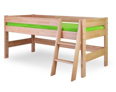 Zvýšené dětské jednolůžko MAX 260/BC, masiv buk Zvýšené dětské jednolůžko MAX 260/BC, masiv buk