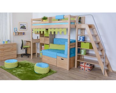 Žebřík policový vysoký D109, masiv buk Žebřík policový vysoký D109, masiv buk