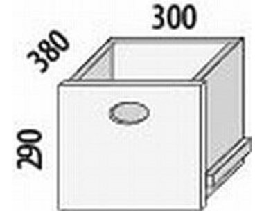 Zásuvka do regálu D621, smrk Zásuvka do regálu D621, smrk