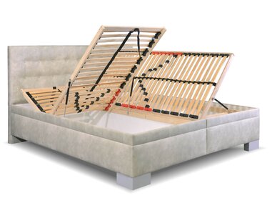 Zvýšená čalouněná postel s úložným prostorem Laterna Zvýšená čalouněná postel s úložným prostorem Laterna
