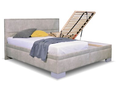 Zvýšená čalouněná postel s úložným prostorem Marila Zvýšená čalouněná postel s úložným prostorem Marila