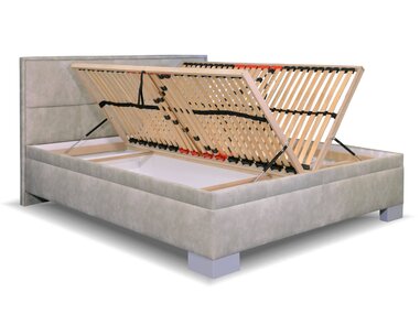 Zvýšená čalouněná postel s úložným prostorem Marila Zvýšená čalouněná postel s úložným prostorem Marila