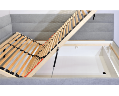 Čalouněná postel s úložným prostorem Niobe, 90x200 cm Čalouněná postel s úložným prostorem Niobe, 90x200 cm