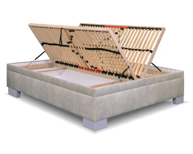 Zvýšená čalouněná postel s úložným prostorem Litera Zvýšená čalouněná postel s úložným prostorem Litera