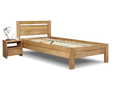 Zvýšená postel z masivu Klementin, 120x200, masiv buk Zvýšená postel z masivu Klementin, 120x200, masiv buk