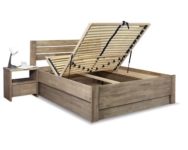 Postel s úložným prostorem Mistral, 140x200, masiv buk Postel s úložným prostorem Mistral, 140x200, masiv buk