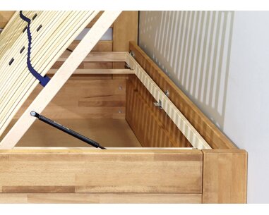 Zvýšená postel s úložným prostorem Orfeus, 80x200, 90x200, masiv buk Zvýšená postel s úložným prostorem Orfeus, 80x200, 90x200, masiv buk