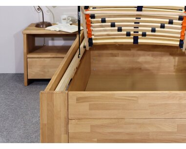 Postel s úložným prostorem Trinity 2, 80x200, 90x200, masiv buk Postel s úložným prostorem Trinity 2, 80x200, 90x200, masiv buk
