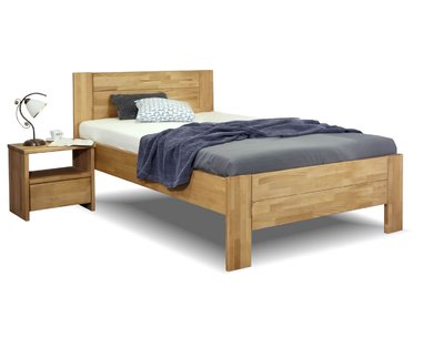 Zvýšená postel z masivu Trinity 2, masiv buk, 120x200 Zvýšená postel z masivu Trinity 2, masiv buk, 120x200