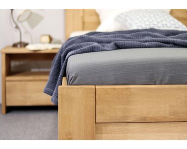 Postel s úložným prostorem Orfeus, 120x200, masiv buk Postel s úložným prostorem Orfeus, 120x200, masiv buk