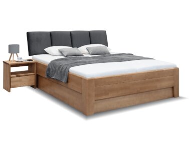 Postel s úložným prostorem a rošty Casanova 3, masiv buk, 180x200 Postel s úložným prostorem a rošty Casanova 3, masiv buk, 180x200
