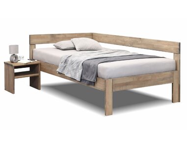 Rohová postel jednolůžko Tiffany 140x200, masiv buk, Pravá  Rohová postel jednolůžko Tiffany 140x200, masiv buk, Pravá