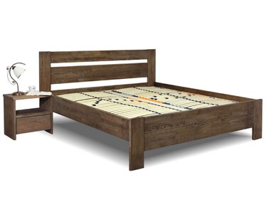 Zvýšená postel z masivu Trinity, masiv Dub Zvýšená postel z masivu Trinity, masiv Dub