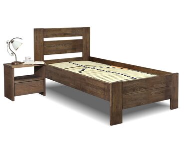 Zvýšená postel z masivu Trinity, 80x200, 90x200, masiv dub Zvýšená postel z masivu Trinity, 80x200, 90x200, masiv dub