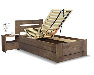 Postel s úložným prostorem Trinity, 80x200, 90x200, masiv buk Postel s úložným prostorem Trinity, 80x200, 90x200, masiv buk