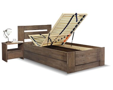 Postel s úložným prostorem Trinity, 120x200, masiv dub Postel s úložným prostorem Trinity, 120x200, masiv dub