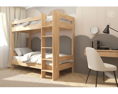 Poschoďová postel pro 2 děti ELIN, masiv buk Poschoďová postel pro 2 děti ELIN, masiv buk