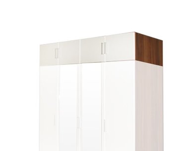 Nástavec šatní skříně IA61545, ořech/bílá Nástavec šatní skříně IA61545, ořech/bílá