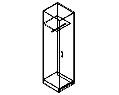 Šatní skříň IA61510, ořech/bílá Šatní skříň IA61510, ořech/bílá
