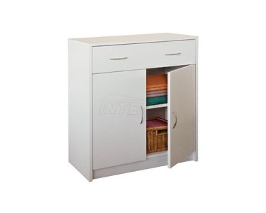 Komoda, Prádelník s dvířky IA4123B, lamino bílá Komoda, Prádelník s dvířky IA4123B, lamino bílá