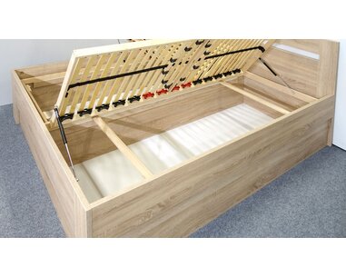 Manželská postel s úložným prostorem, boční výklop LADA 160x210, 160x220 Manželská postel s úložným prostorem, boční výklop LADA 160x210, 160x220