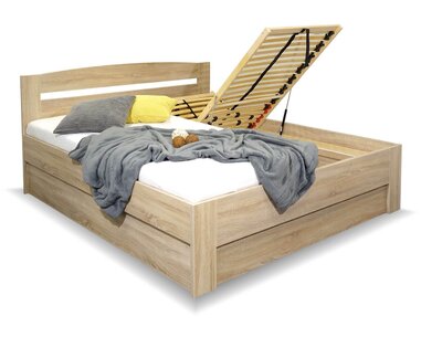 Manželská postel s úložným prostorem Maria, boční výklop, 160x210, 160x220 Manželská postel s úložným prostorem Maria, boční výklop, 160x210, 160x220