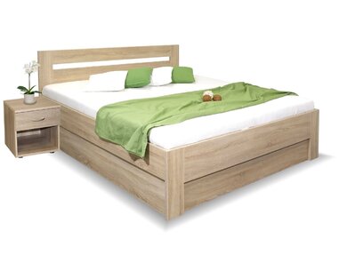 Manželská postel s úložným prostorem, boční výklop LADA 160x210, 160x220 Manželská postel s úložným prostorem, boční výklop LADA 160x210, 160x220