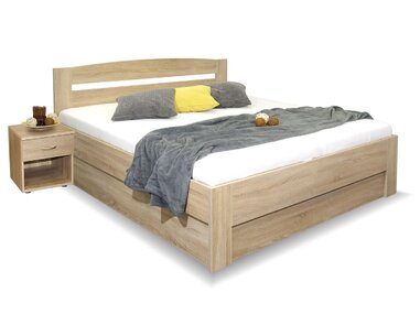 Manželská postel s úložným prostorem Maria, boční výklop, 160x210, 160x220 Manželská postel s úložným prostorem Maria, boční výklop, 160x210, 160x220