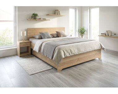 Postel dvoulůžko s úložným prostorem HUGO, boční výklop Postel dvoulůžko s úložným prostorem HUGO, boční výklop