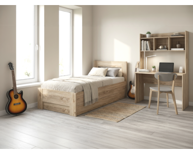 Postel jednolůžko s úložným prostorem LINDA, boční výklop Postel jednolůžko s úložným prostorem LINDA, boční výklop