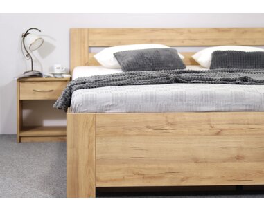 Manželská postel s úložným prostorem a rošty LISA, 160x220cm Manželská postel s úložným prostorem a rošty LISA, 160x220cm