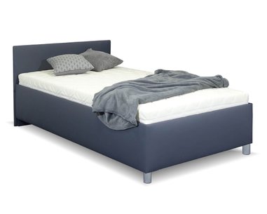 Zvýšená čalouněná postel s úložným prostorem Lyoneta, 140x200, tmavě šedá Zvýšená čalouněná postel s úložným prostorem Lyoneta, 140x200, tmavě šedá