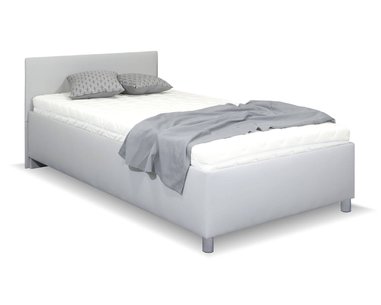 Zvýšená čalouněná postel s úložným prostorem Lyoneta, 90x200, světle šedá Zvýšená čalouněná postel s úložným prostorem Lyoneta, 90x200, světle šedá