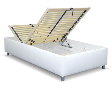 Zvýšená válenda s úložným prostorem Roneta, 120x200, bílá Zvýšená válenda s úložným prostorem Roneta, 120x200, bílá
