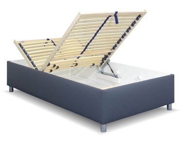 Zvýšená válenda s úložným prostorem Roneta, 120x200, tmavě šedá Zvýšená válenda s úložným prostorem Roneta, 120x200, tmavě šedá