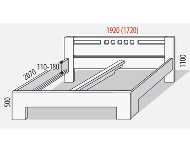 Manželská posteľ z masivu SOFIA F112 180x200cm, masiv buk Manželská posteľ z masivu SOFIA F112 180x200cm, masiv buk
