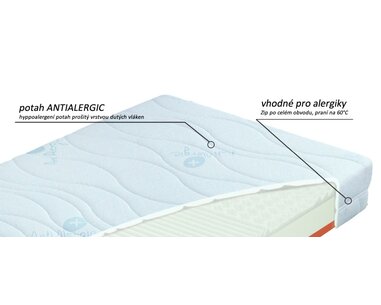 Zdravotní matrace BROOKLYN Hard 1+1 Zdarma, líná pěna Zdravotní matrace BROOKLYN Hard 1+1 Zdarma, líná pěna