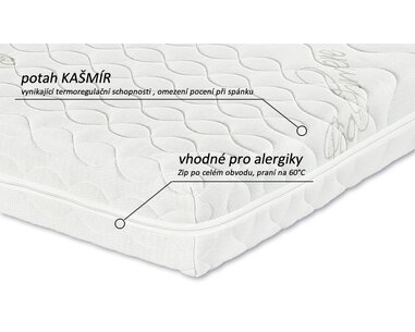 Tvrdší zdravotní matrace HEUREKA PLUS 20cm, 100 x 200cm, 135kg Tvrdší zdravotní matrace HEUREKA PLUS 20cm, 100 x 200cm, 135kg