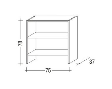 Komoda Sendy 161-policová, masiv smrk Komoda Sendy 161-policová, masiv smrk
