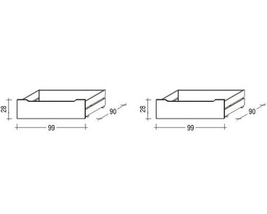 Úložný prostor Thomas (1 pár) - buk cink 312B Úložný prostor Thomas (1 pár) - buk cink 312B