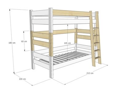 Spojovací díl 60cm + schůdky Sendy 305W Spojovací díl 60cm + schůdky Sendy 305W