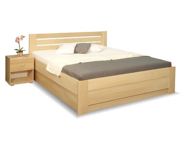 Zvýšená postel s úložným prostorem Rita, 160x200, 180x200, masiv buk Zvýšená postel s úložným prostorem Rita, 160x200, 180x200, masiv buk