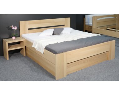Zvýšená postel s úložným prostorem Matěj, 160x200, 180x200, masiv buk Zvýšená postel s úložným prostorem Matěj, 160x200, 180x200, masiv buk