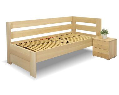 Zvýšená postel Valentin-Pravá, 80x200, 90x200 cm, masiv buk Zvýšená postel Valentin-Pravá, 80x200, 90x200 cm, masiv buk